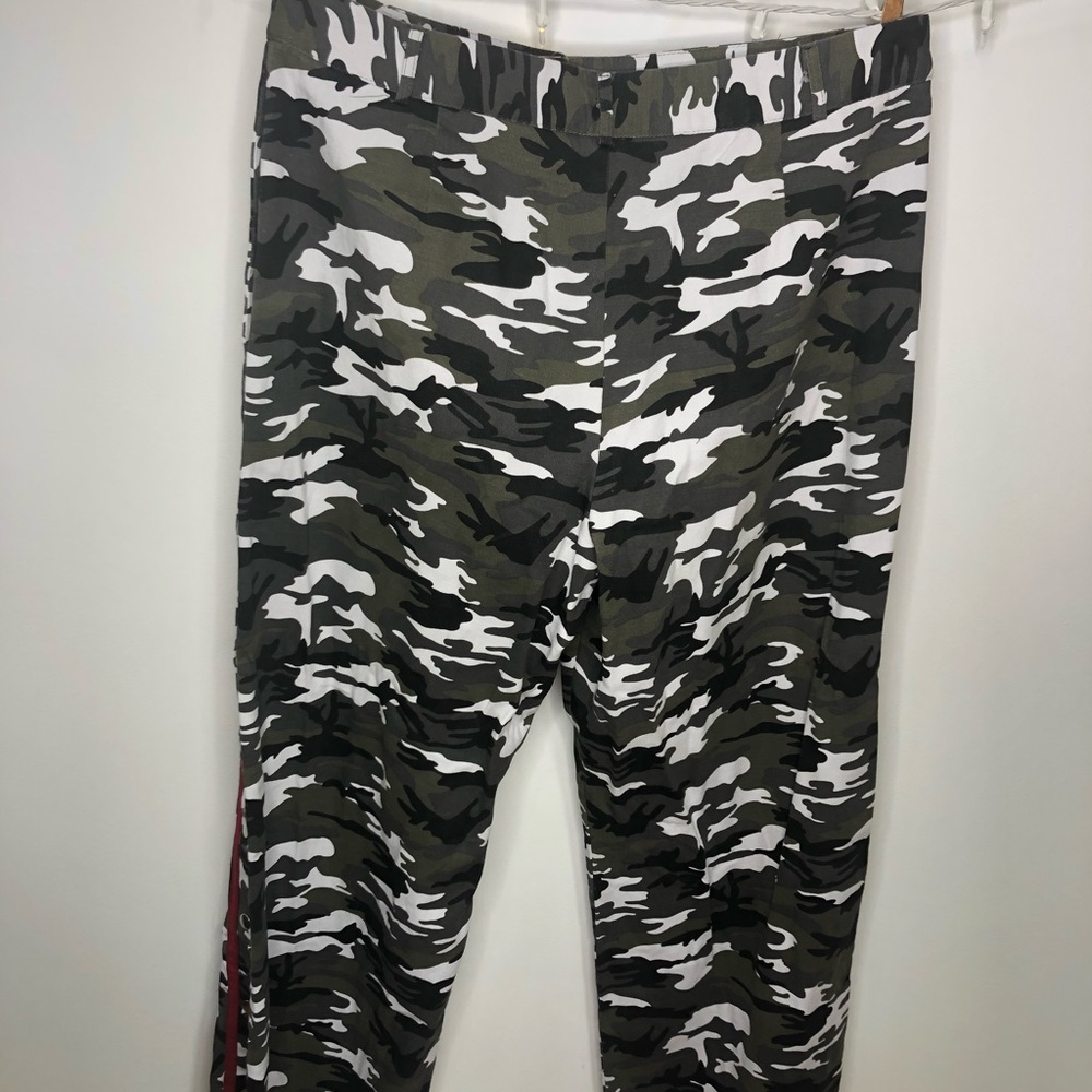fashion nova camo button down Snip Snaps pants